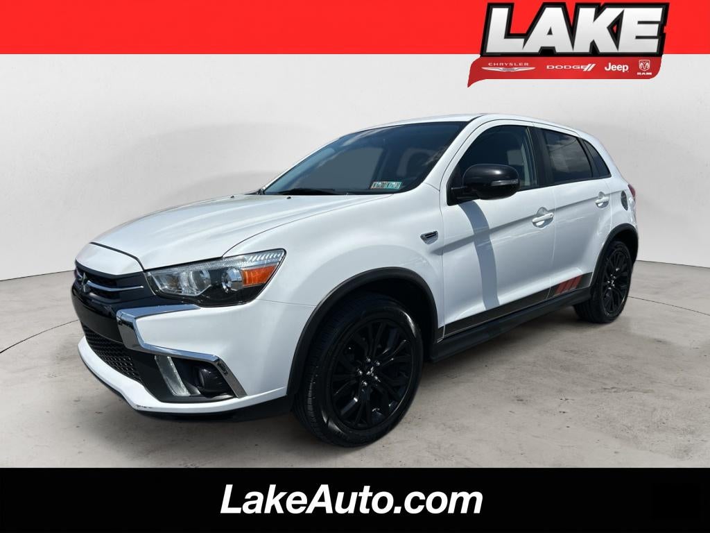 2019 Mitsubishi Outlander Sport LE 2.0 in Pearl White — front three-quarter view