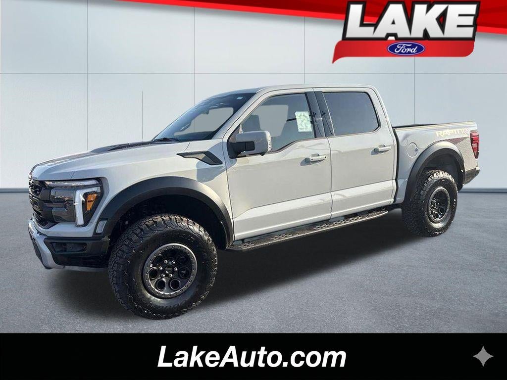 2026 Ford F-150 Raptor in Avalanche — front three-quarter view