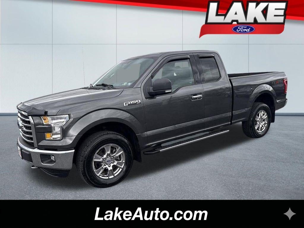 2016 Ford F-150 XLT in Magnetic Metallic — front three-quarter view