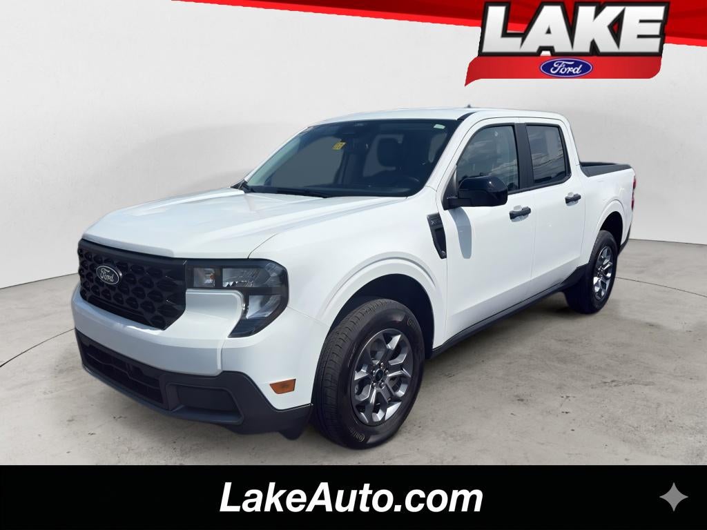 2026 Ford Maverick XLT in Oxford White — front three-quarter view